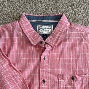 Flag & Anthem Men's Pink Plaid Shirt XL